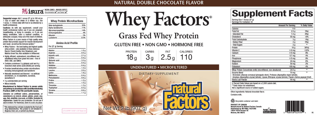 Whey Factors Powder Mix Chocolate - FAR HILLS PHARMACY STORE