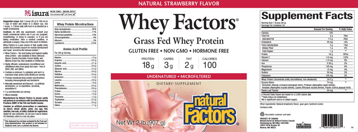 Whey Factors Powder Mix Strawberry