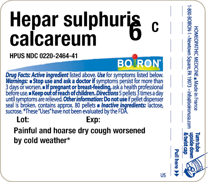 Hepar sulphuris calcareum 6C 80 Pellets