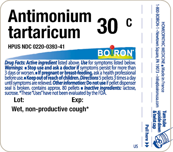 Antimonium Tartaricum 30C 80 Pellets - FAR HILLS PHARMACY STORE