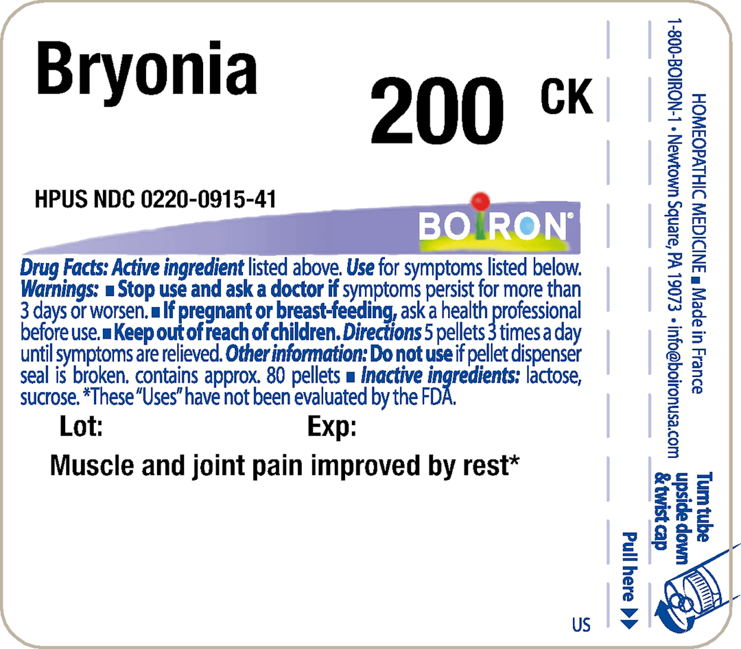 Bryonia 200CK 80 Pellets - FAR HILLS PHARMACY STORE