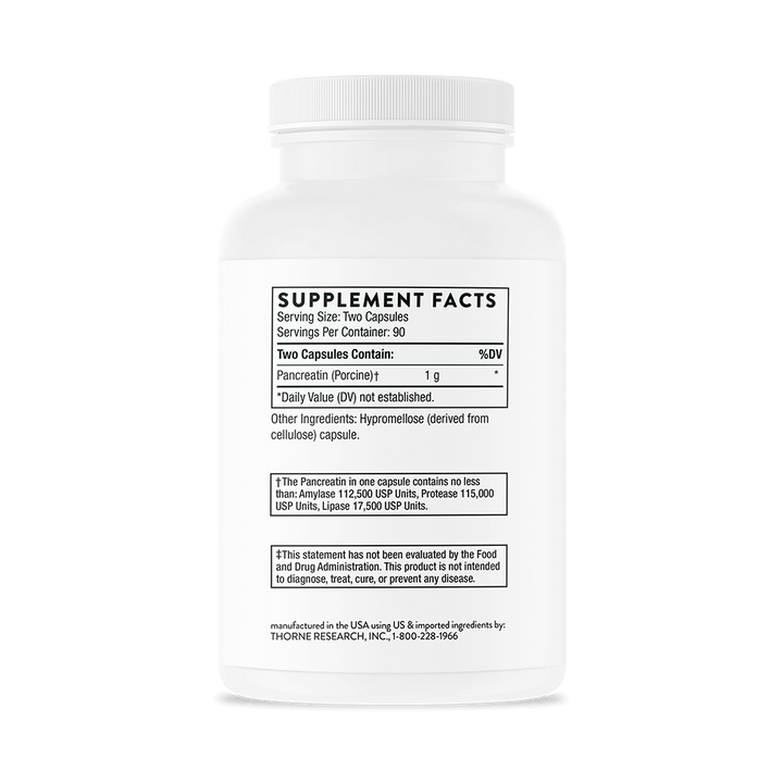 Pancreatic Enzymes 180 Caps - FAR HILLS PHARMACY STORE