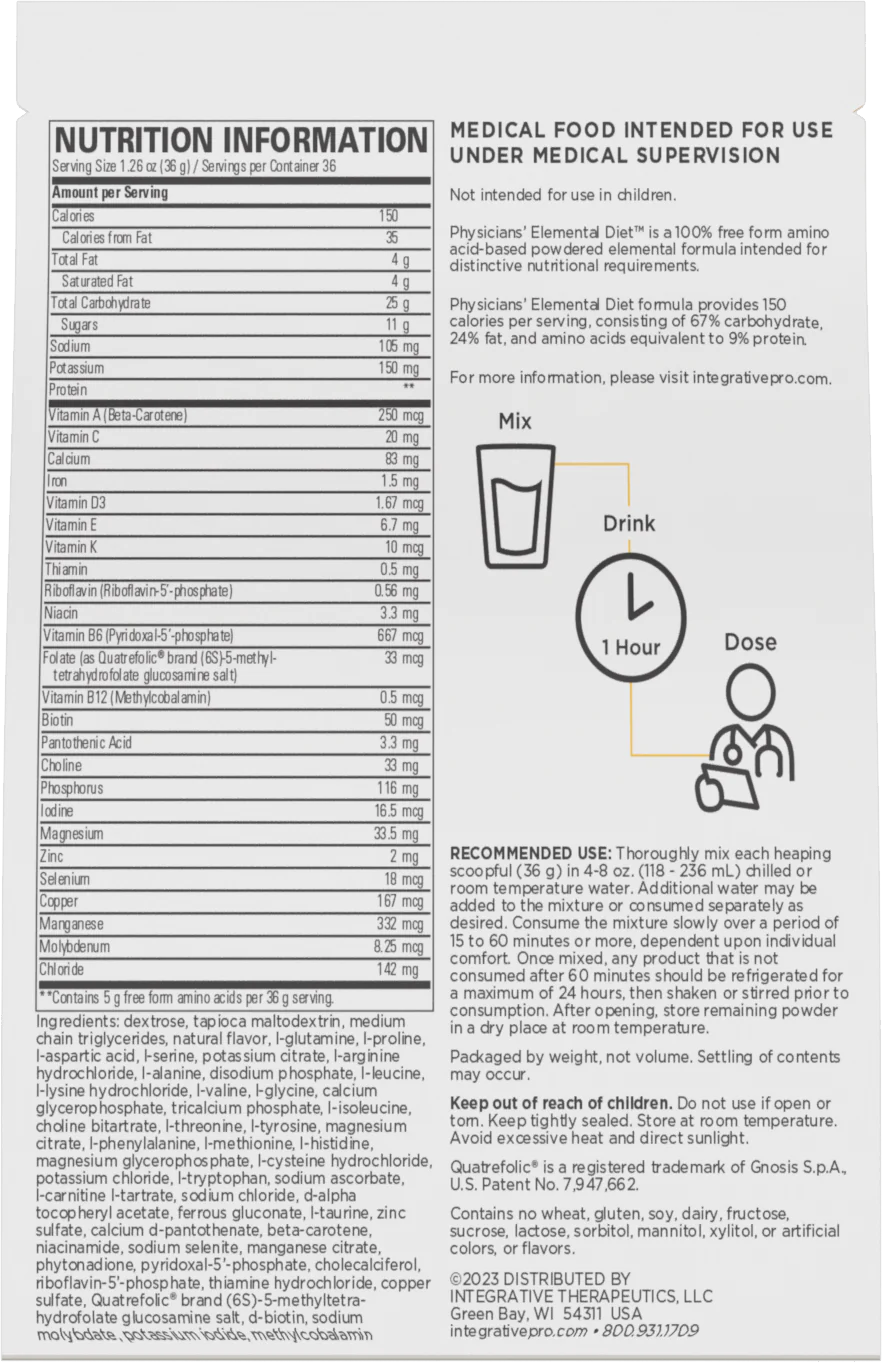 Physicians' Elemental Diet™