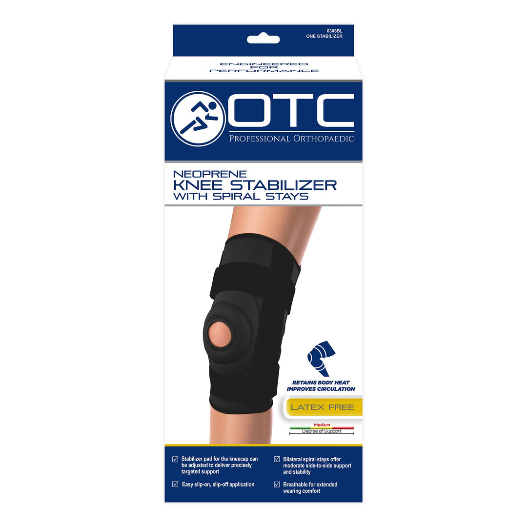 0308 / NEOPRENE KNEE STABILIZER - SPIRAL STAYS