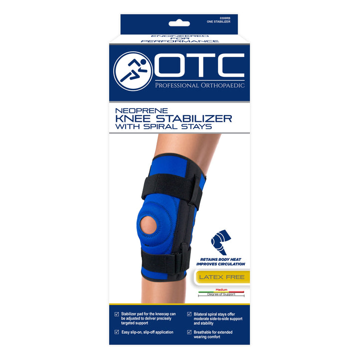 0308 / NEOPRENE KNEE STABILIZER - SPIRAL STAYS