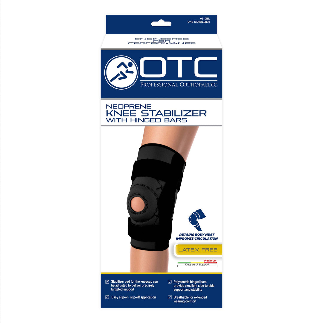 0310 / NEOPRENE KNEE STABILIZER - HINGED BARS