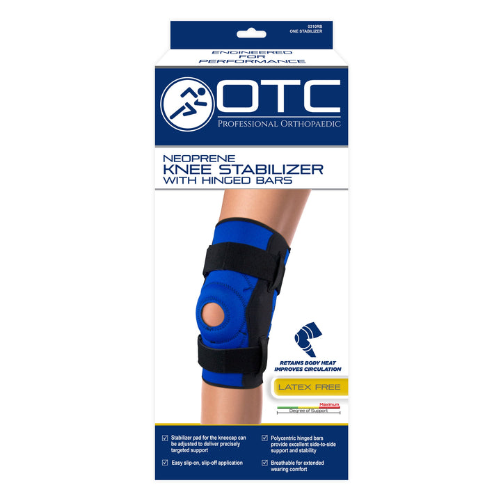 0310 / NEOPRENE KNEE STABILIZER - HINGED BARS