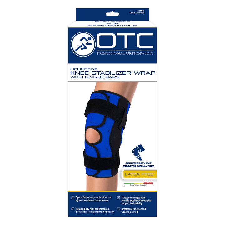 0311 / NEOPRENE KNEE STABILIZER WRAP - HINGED BARS