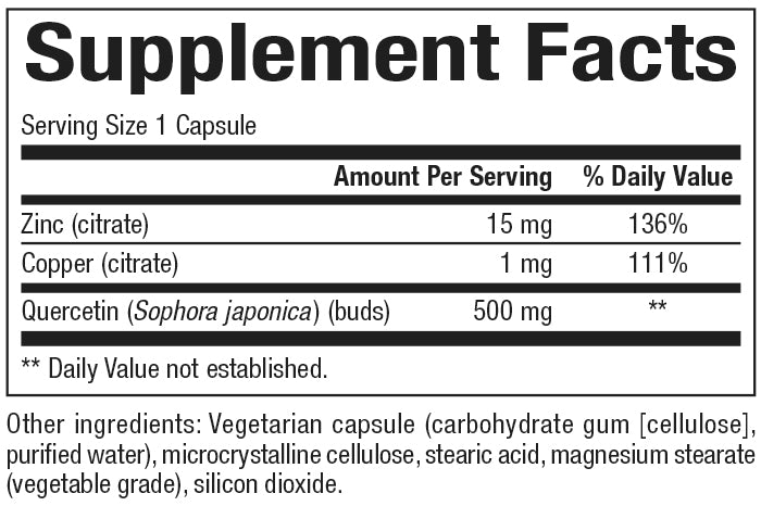 Quercetin with Zinc & Copper