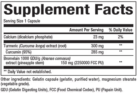 Turmeric & Bromelain - FAR HILLS PHARMACY STORE