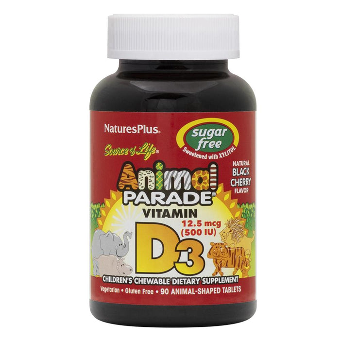 Animal Parade® Sugar-Free Vitamin D3 500 IU Children’s Chewables