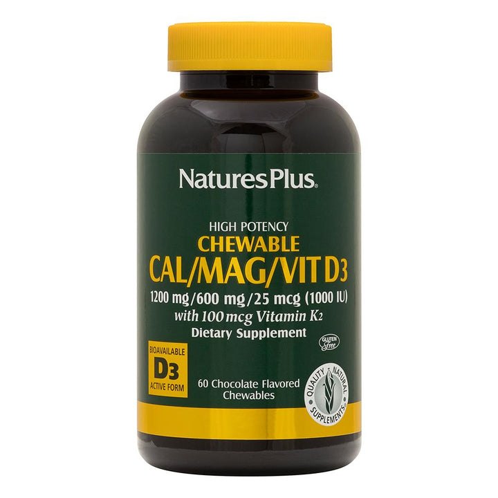 Calcium/Magnesium/Vitamin D3 with Vitamin K2 Chewables - Chocolate