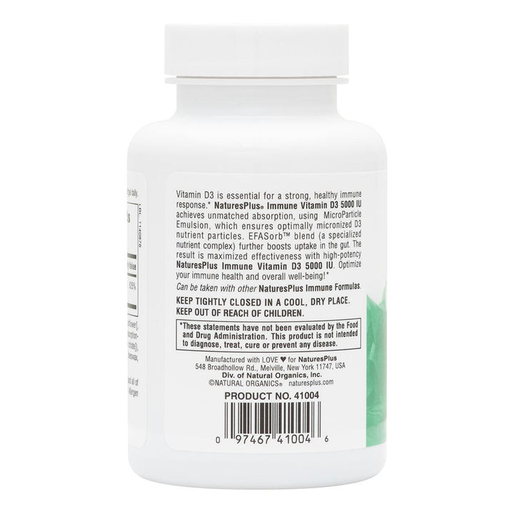 Immune Vitamin D3 Softgels