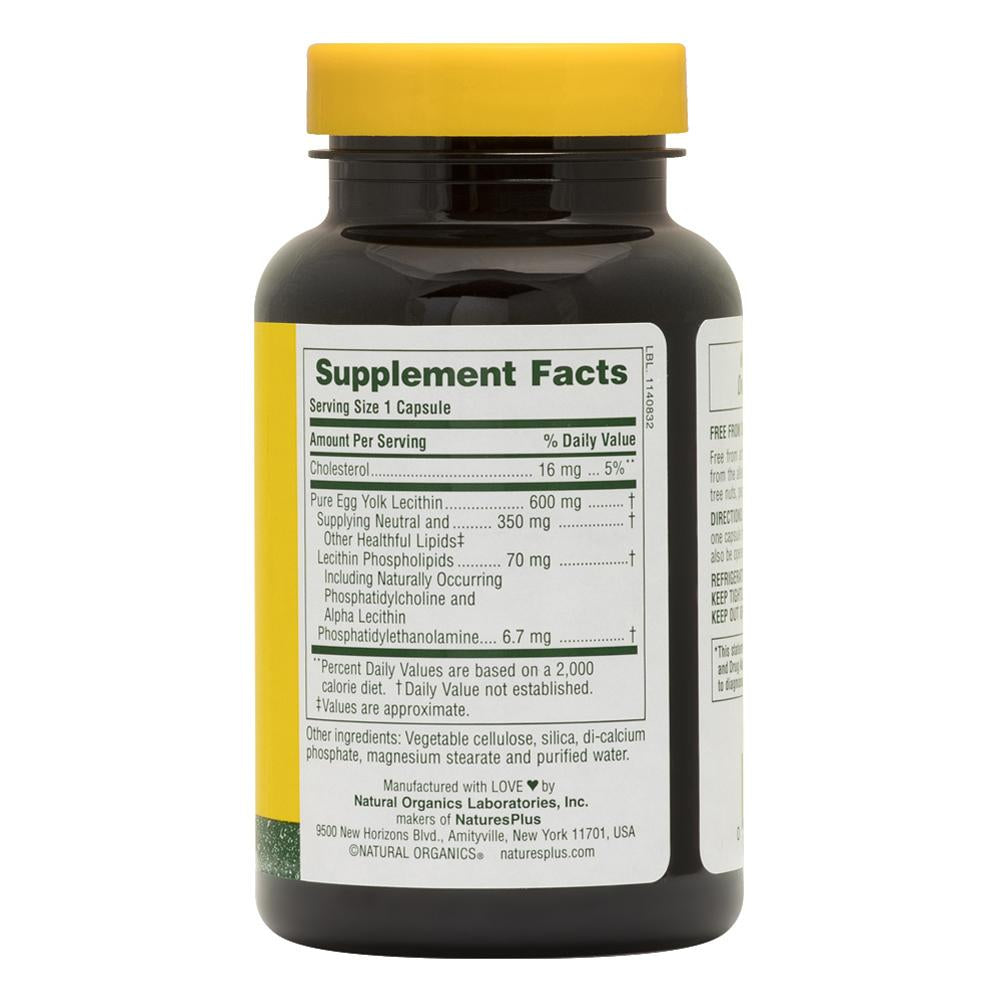 Egg Yolk Lecithin 600 mg Capsules