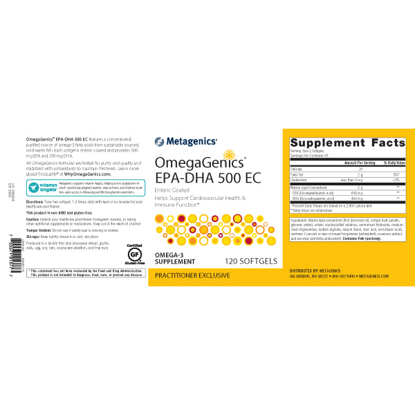 OmegaGenics® EPA-DHA 500 EC