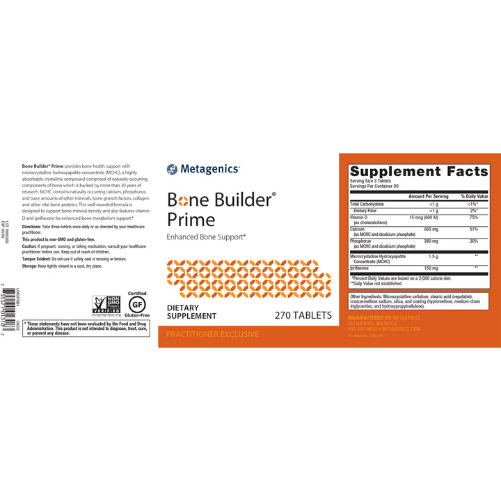 Bone Builder® Prime (formerly Cal Apatite Plus) - FAR HILLS PHARMACY STORE