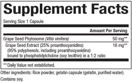 HerbalFactors® Grape Seed Phytosome 50 mg