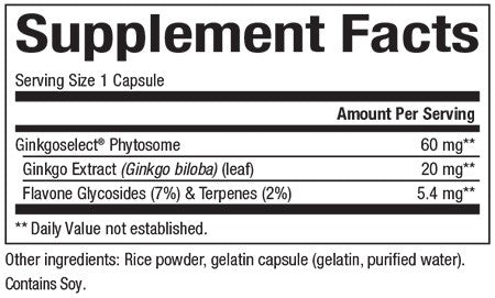 HerbalFactors® Ginkgo Biloba Phytosome