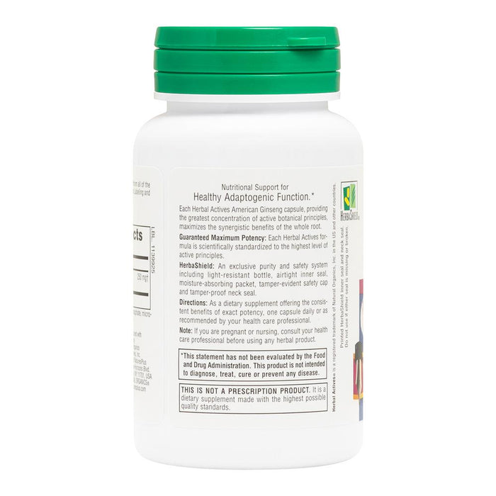 Herbal Actives American Ginseng Capsules