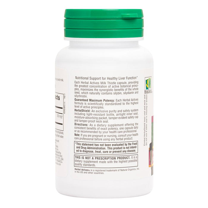 Herbal Actives Milk Thistle Capsules