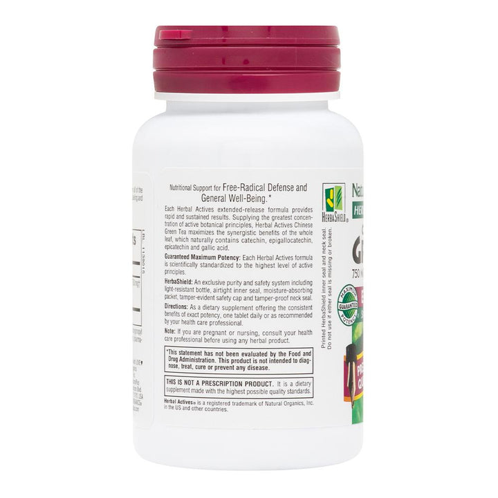 Herbal Actives Chinese Green Tea Extended Release Tablets