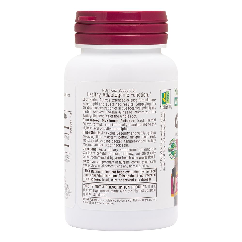 Herbal Actives Korean Ginseng Extended Release Tablets