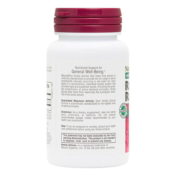Herbal Actives Red Yeast Rice Extended Release Tablets