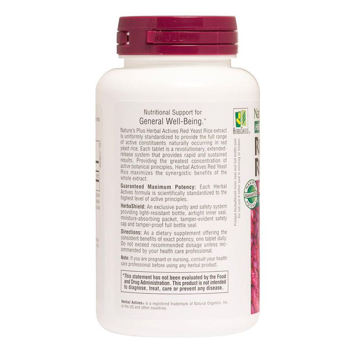 Herbal Actives Red Yeast Rice Extended Release Tablets