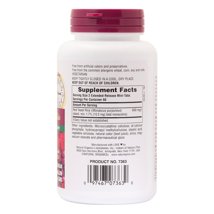 Herbal Actives Red Yeast Rice Extended Release Mini-Tabs