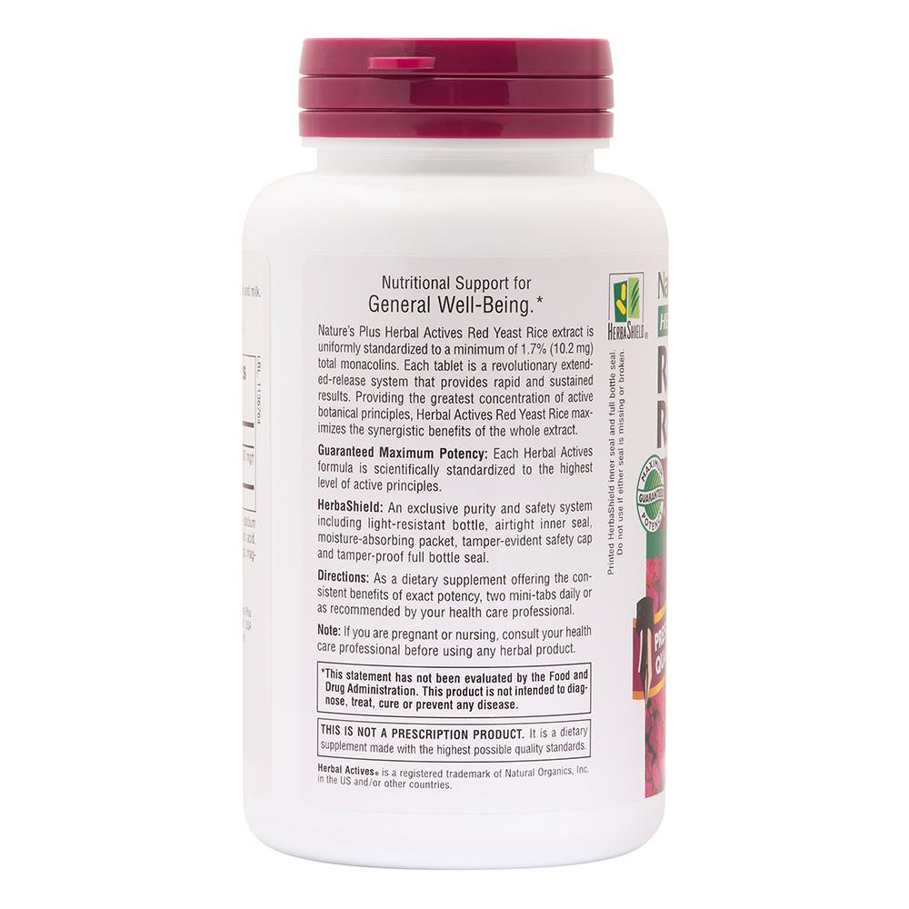 Herbal Actives Red Yeast Rice Extended Release Mini-Tabs