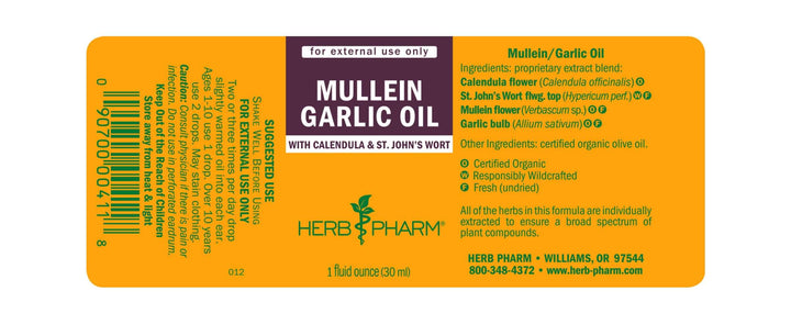 Mullein Garlic Oil