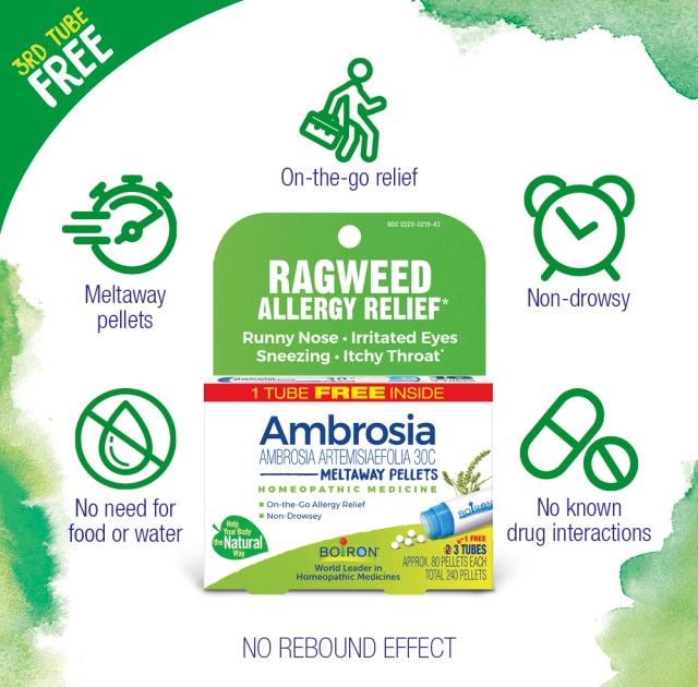 Ambrosia Ragweed Allergy Relief Bonus Pack