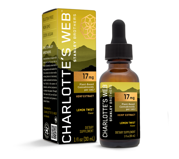 CHARLOTTE’S WEB | FULL SPECTRUM CBD EXTRACT LEMON TWIST | 17MG-30ML