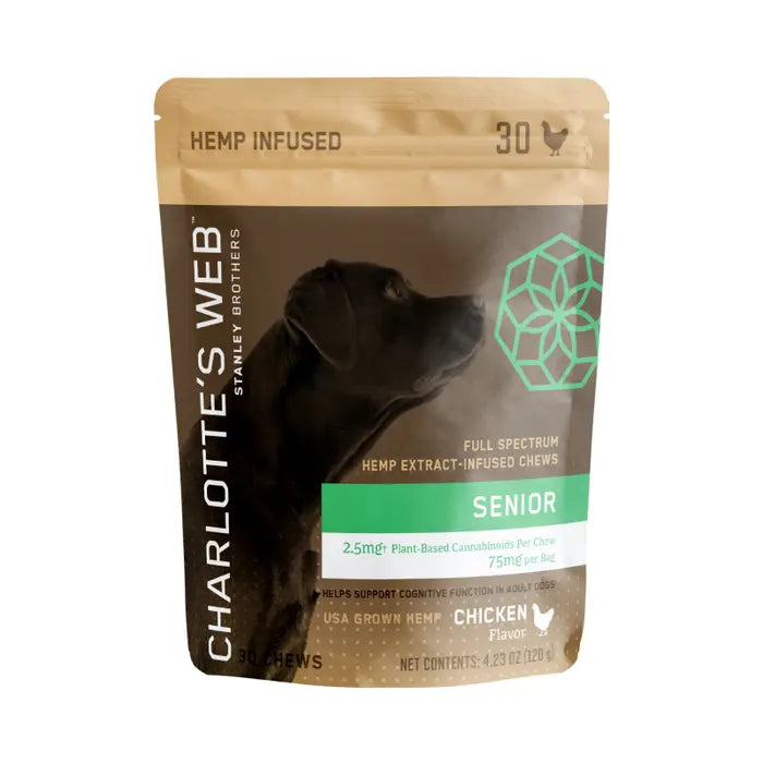 CHARLOTTE’S WEB | CBD CHEWS FOR DOGS SENIOR | 30 COUNT