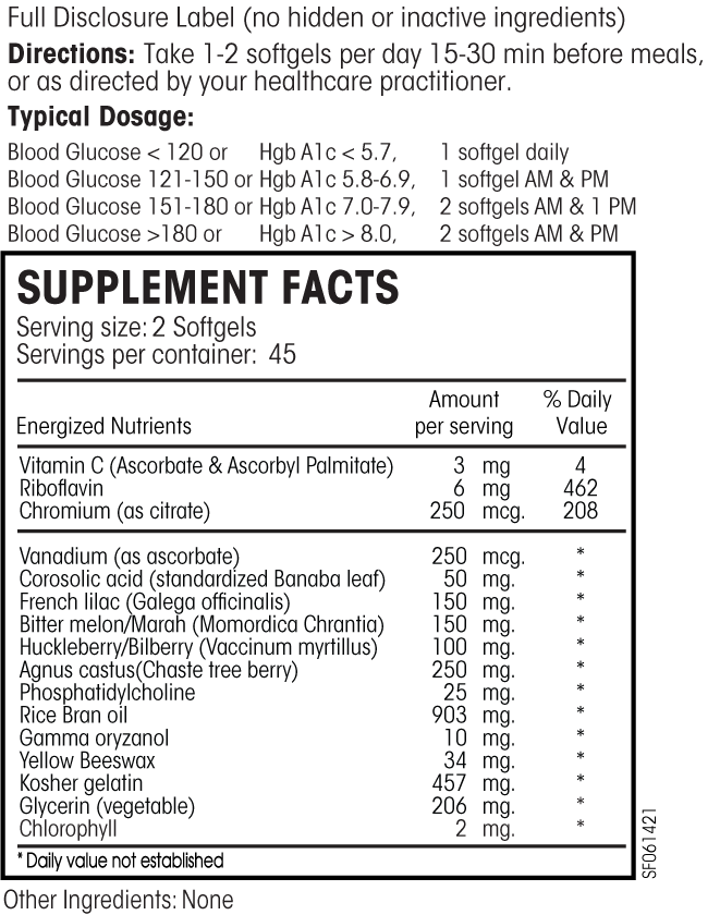 Glucose Regulation Guard Forte 90 Gels