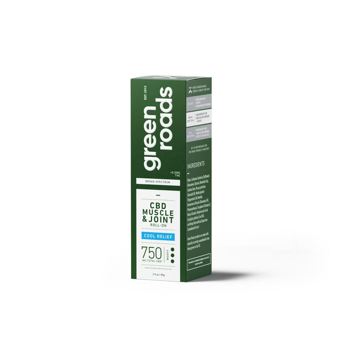 GREEN ROADS | CBD MUSCLE & JOINT COOL RELIEF ROLL-ON | 750MG