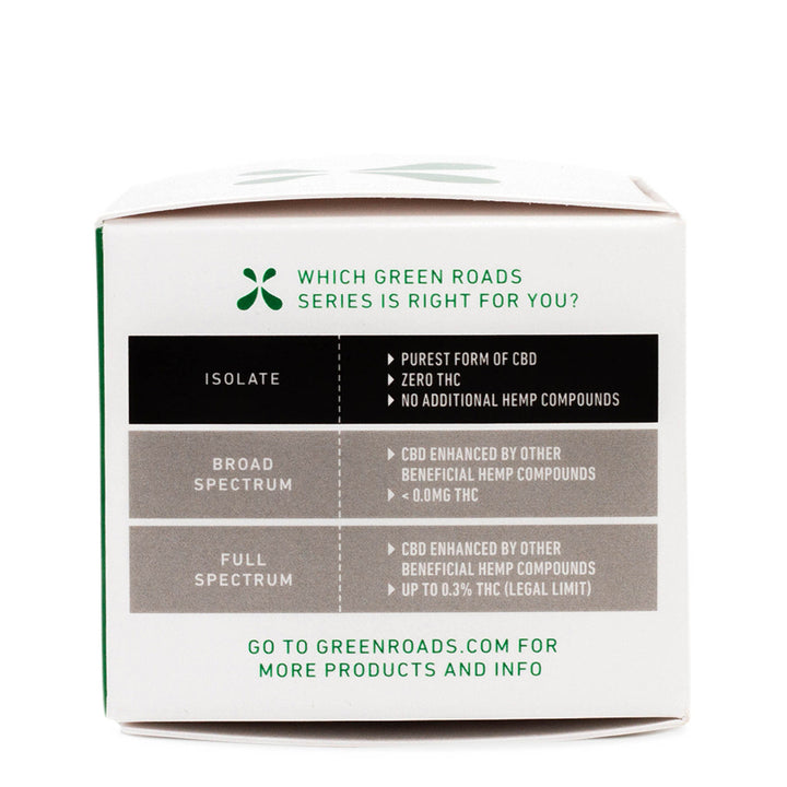 GREEN ROADS | BROAD SPECTRUM CBD SOFTGELS | 25MG-30 COUNT