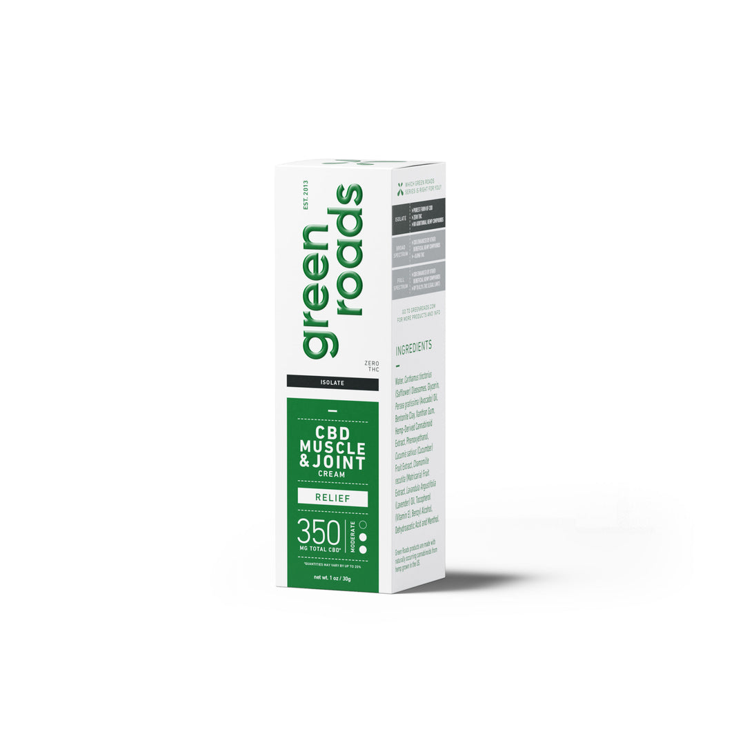 GREEN ROADS | CBD CREAM MUSCLE & JOINT PAIN RELIEF | 350MG 4 PACK - FAR HILLS PHARMACY STORE