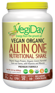 VegiDay® Vegan Organic All In One Nutritional Shake