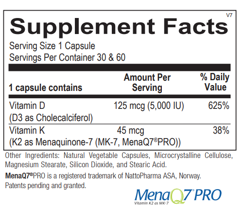 Vitamin K2 with D3