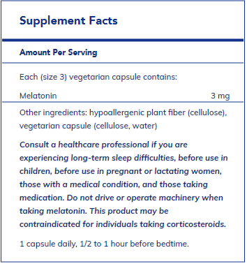 Melatonin 3 Mg - FAR HILLS PHARMACY STORE