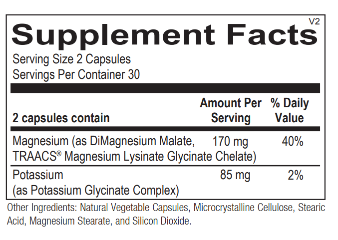 Reacted Magnesium & Potassium