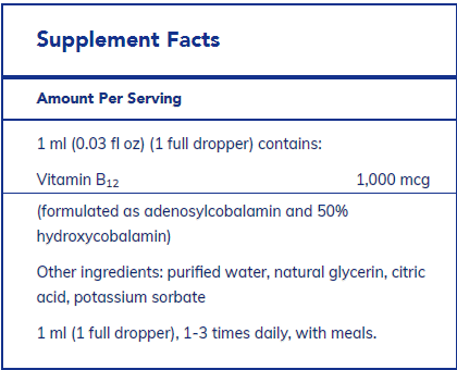 Adenosyl/Hydroxy B12 liquid 30 ml