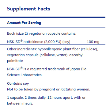 NSK-SD® (Nattokinase) 100 mg - FAR HILLS PHARMACY STORE