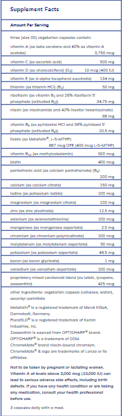 Nutrient 950® A without copper & iron 180's