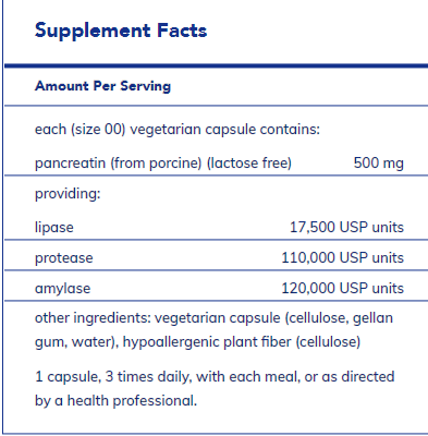 Pancreatic Enzyme Formula - FAR HILLS PHARMACY STORE