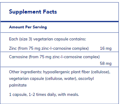 Peptic-Care ZC‡ (Zinc-L-Carnosine) 60's