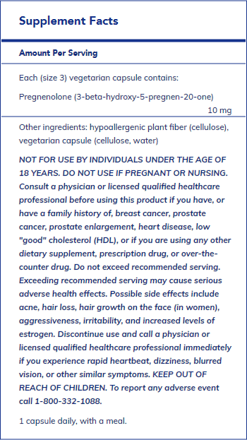 Pregnenolone 10 mg - FAR HILLS PHARMACY STORE