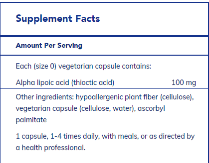 Alpha Lipoic Acid 100 mg