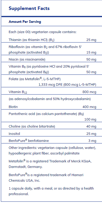 PureGenomics® B-Complex 120's - FAR HILLS PHARMACY STORE